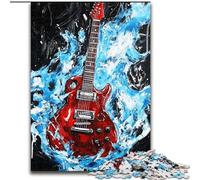 Puzzle di chitarra da 1000 pezzi per adolescenti, interessante strumento per ridurre lo stress e interagire con i genitori (dimensioni 50x75cm)