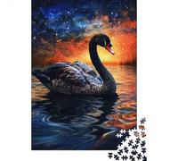 Puzzle di cigno nero, 1000 pezzi, per adulti e adolescenti dai 12 anni in su, regali per la vigilia di Natale, 1000 pezzi (38x26 cm)