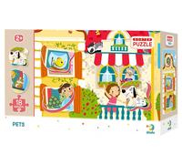 Puzzle di classificazione da 18 pezzi - animali domestici
