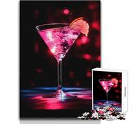 Puzzle di cocktail e bevande da 1000 pezzi per adolescenti, gioco educativo per lo sviluppo delle competenze, regalo perfetto per momenti speciali, dimensioni 38x52cm