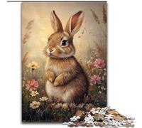 Puzzle di conigli animali per adolescenti, 1000 pezzi, per bambini dai 14 anni in su, rompicapo per famiglie, regali di compleanno per Natale (50x75cm)