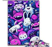 Puzzle di coniglio per adulti, 2000 puzzle, giocattoli avvincenti per stimolare l'intelligenza cerebrale, regali di compleanno per bambini dai 14 anni in su (70x100cm)