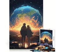Puzzle di coppia anime apocalittica da 1000 pezzi per adolescenti, stimolante cognitivo, per il tempo libero, con incastro preciso, ideale per Natale (38x52cm)