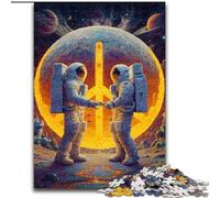 Puzzle di coppia di astronauti per adulti, giocattoli di gioco stimolanti Ogni pezzo è unico Gioco stimolante e divertente per tutta la famiglia (50x75cm)