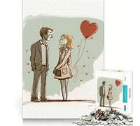 Puzzle di coppia per San Valentino per adulti,1000 pezzi,gioco di memoria e allenamento per la mente,taglio preciso,finitura di alta qualità,un modo coinvolgente per trascorrere il tempo libero