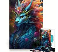 Puzzle di creature fantastiche mitologiche per ragazzi, 1000 pezzi, gioco di logica fine, morbido, rilassante, bordi puliti, regalo di alta qualità (38x52cm)