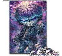 Puzzle di creature fantastiche per adulti, puzzle da 1000 pezzi, arte interessante, riduzione dello stress, lista dei desideri con Babbo Natale per età 14 (26x38cm)