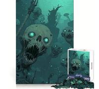 Puzzle di creature marine non morte per ragazzi, 1000 pezzi, stimola la capacità di ragionamento, è un'attività rilassante, con bordi precisi, ideale come regalo di Natale (50x75cm)