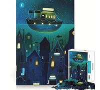 Puzzle di creature sottomarine da 1000 pezzi,gioco di costruzione Focus Zero Gap,incastro perfetto,attività gratificante per le giornate di pioggia (38x26cm)