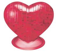 Puzzle di cristallo 3D cuore rosso 46 pezzi