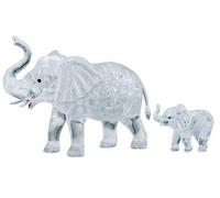 Puzzle 3D Cristallo Elefante con Cucciolo