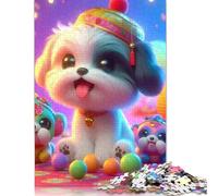Puzzle di cuccioli carini per adolescenti, 1000 pezzi, regali di Natale, puzzle rompicapo per adulti, 1000 pezzi (38x26 cm)