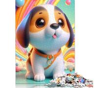 Puzzle di cuccioli carini per adulti, 1000 pezzi, puzzle per adulti e adolescenti dai 12 anni in su, regali per la vigilia di Natale, 1000 pezzi (38x26 cm)