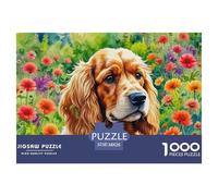 Puzzle di cuccioli carini per adulti e bambini, 1000 pezzi, sfida fantaisiosa, giocattolo a sfida, gioco educativo, decorazione per la casa, regali per giochi educativi, 38x26cm/1000pezzi.