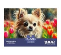 Puzzle di cuccioli carini per adulti e bambini, 1000 pezzi, sfida fantaisiosa, giocattolo a sfida, gioco educativo, decorazione per la casa, per adulti e bambini dai 14 anni in su, 52x38cm/1000pezzi.