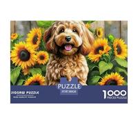 Puzzle di cuccioli carini per adulti e bambini, 1000 pezzi, sfida fantaisiosa, giocattolo a sfida, gioco educativo, decorazione per la casa, regali per giochi educativi, 38x26cm/1000pezzi.