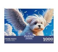 Puzzle di cuccioli carini per adulti e bambini, 1000 pezzi, sfida fantaisiosa, giocattolo a sfida, gioco educativo, decorazione per la casa, per adulti e bambini dai 14 anni in su, 38x26cm/1000pezzi.