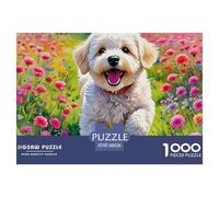 Puzzle di cuccioli carini per adulti e bambini, 1000 pezzi, sfida impossibile, giocattolo a sfida, gioco educativo, decorazione per la casa, regali per giochi educativi, 38x26cm/1000pezzi.