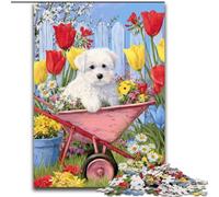 Puzzle di cuccioli di fattoria per adolescenti, gioco per famiglie antistress, sfida difficile, regalo per amici e parenti, 26x38cm