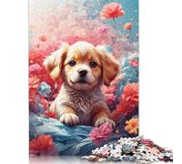 Puzzle di cuccioli di Labrador con immagini personalizzabili, 100% cartone riciclato, per adulti e adolescenti, 1000 pezzi (75x50 cm)