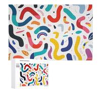 Puzzle di curve e forme 1000 pezzi puzzle in legno personalizzato per adulti amici puzzle immagine regali per matrimonio, compleanno, San Valentino, decorazione per la casa