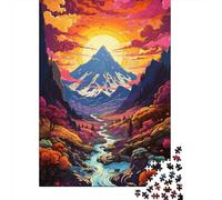Puzzle di decompressione colorato sulla psichedelia di Salisburgo, giocattoli di carta, puzzle rettangolare per bambini e adulti, regali di Natale 1000 pezzi (75x50 cm)
