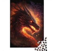 Puzzle di decompressione con drago di fuoco in paradiso, giocattoli di carta, puzzle rettangolare per bambini e adulti dai 12 anni in su, regali di Natale, 1000 pezzi (38x26 cm)