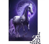 Puzzle di decompressione di animali e cavalli, giocattoli in cartone riciclato al 100% per adulti, regali di Natale, 1000 pezzi (38x26 cm)