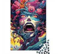 Puzzle di decompressione di mostri femminili giapponesi, puzzle rettangolare di carta per bambini e adulti dai 12 anni in su, regali di Natale, 1000 pezzi (75x50 cm)