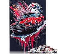 Puzzle di decompressione "The Blood Car on Game", 100% in cartone riciclato, per adulti e adolescenti, regalo per la festa del papà, 1000 pezzi (75x50 cm)