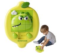 Puzzle di diapositiva del cervello, gioco di puzzle di diapositive,Dinosaur Pattern Brain Teaser Game Travel Toys | Forniture per la scuola di vacanza per la coordinazione occhio-mano nella