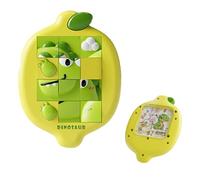 Puzzle di diapositiva del cervello, gioco di puzzle di diapositive,Dinosaur Pattern Brain Teaser Game Travel Toys - Forniture per la scuola di vacanza per la coordinazione occhio-mano nella