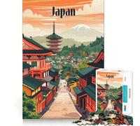 Puzzle di difficile realizzazione "Strade giapponesi senza tempo" per adulti, 1000 pezzi, per rievocare ricordi, migliorare, rilassare, rifinire, unico, regalo 50x75cm