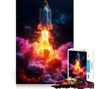 Puzzle di difficile risoluzione "Space Shuttle Launching Into Space" per adulti, 1000 pezzi, stimola la memoria, calma, evasione, bordi stretti, regalo speciale 38x26cm