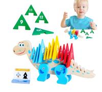 Puzzle di dinosauri in legno, puzzle di numeri di dinosauro | Giocattolo interattivo educativo creativo cognitivo creativo - Attività motoria