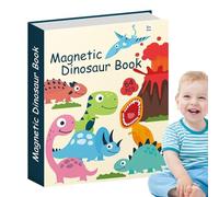 Puzzle di dinosauri magnetici, puzzle, puzzle giocattoli colorati | divertente attività educativa prescolare libro di dinosauri per la casa, viaggi, scuola
