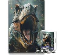 Puzzle di dinosauri preistorici da 1000 pezzi per adulti, gioco educativo per allenare la mente, regalo a sorpresa ideale per i propri cari, dimensioni 38x26cm