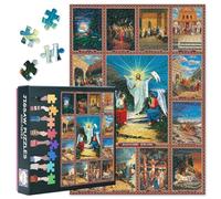 Puzzle di Dio 1000 pezzi, Resurrezione di Gesù Cristo Puzzle per Adulti 1000 Pezzi, Chiesa ortodossa dell'Intercessione della Beata Vergine Maria Puzzle, 40 x 60 cm