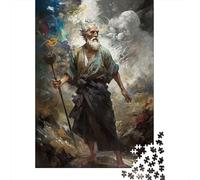 Puzzle di Dio nordico con barba bianca per adolescenti, 1000 pezzi, regali di Natale, puzzle rompicapo per adulti, 1000 pezzi (75x50 cm)