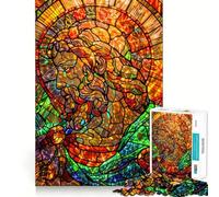 Puzzle di divinità in vetro colorato per adolescenti, 1000 pezzi, gioco per allenare la mente, semplice e divertente da assemblare, regalo prezioso 38x52cm