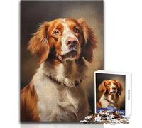 Puzzle di Epagneul Breton da 1000 pezzi per adolescenti, gioco di apprendimento consapevole e divertente, feste gioiose, dimensioni 50x75cm