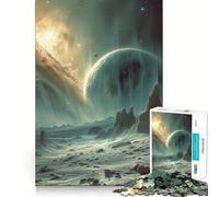 Puzzle di esplorazione planetaria da 1000 pezzi per adulti, gioco cognitivo, divertente da assemblare e da collezione (38x52cm)