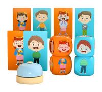 Puzzle Di Espressione Del Faccio, Puzzle Che Cambia Il Viso Di Espressione Facciale, Di Costruzione Di Puzzle Di Espressione, Gioco Di Combinazione Di Modelli