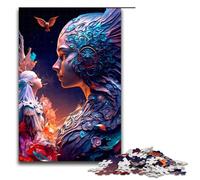 Puzzle di facce di ragazze fantasy per adulti puzzle in legno gioco interattivo per famiglie regalo artigianale con opere darte colorate 1000 pezzi (75x50 cm)