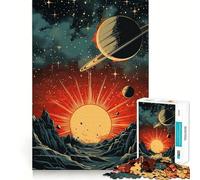 Puzzle di fantasia del sistema solare da 1000 pezzi per adolescenti, stimola la memoria, facile da realizzare, con bordi puliti, a sorpresa per Natale (50x75cm)