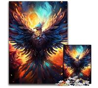 Puzzle di fenice color fuoco da 1000 pezzi per adulti puzzle per adulti perfetti per adolescenti rompicapo per creare legami familiari e regalo fai da te per la casa 1000 pezzi (75x50 cm)