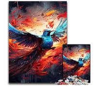 Puzzle di Fenice Colorata per Adulti, 1000 Pezzi in Legno, Sfida del Cervello, Regalo Perfetto per Adolescenti e Decorazioni per la Casa, 50x75CM/19,68x29,52 pollici