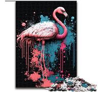 Puzzle di fenicotteri per adulti e adolescenti, per età dai 14 anni in su, gioco di Natale antistress, regalo per donne (50x75cm)