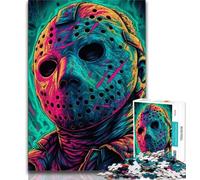 Puzzle di film horror per adolescenti, puzzle da 1000 pezzi per adolescenti, gioco per famiglie, antistress, sfida difficile, regali di Babbo Natale segreto (38x26cm)
