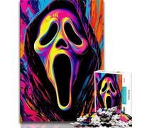 Puzzle di film horror per adulti da 1000 pezzi, aiuta il cervello ad allenare i giocattoli avvincenti per coltivare la pazienza, adatti alle coppie, 38x26cm